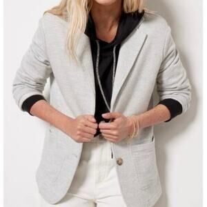 Faherty Inlet Knit Blazer Gray